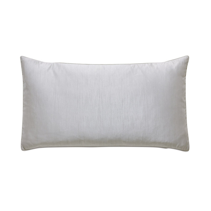 Vionnet Lucent Polyester Zipper Sham, King, Lucent Silver