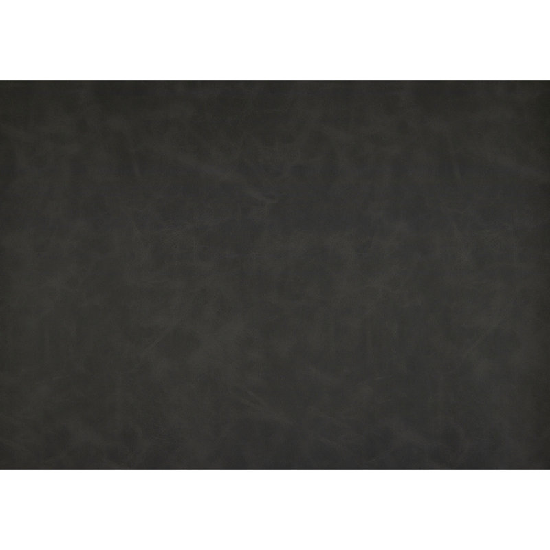 Chaise longue moderne en similicuir gris foncé, Gris foncé
