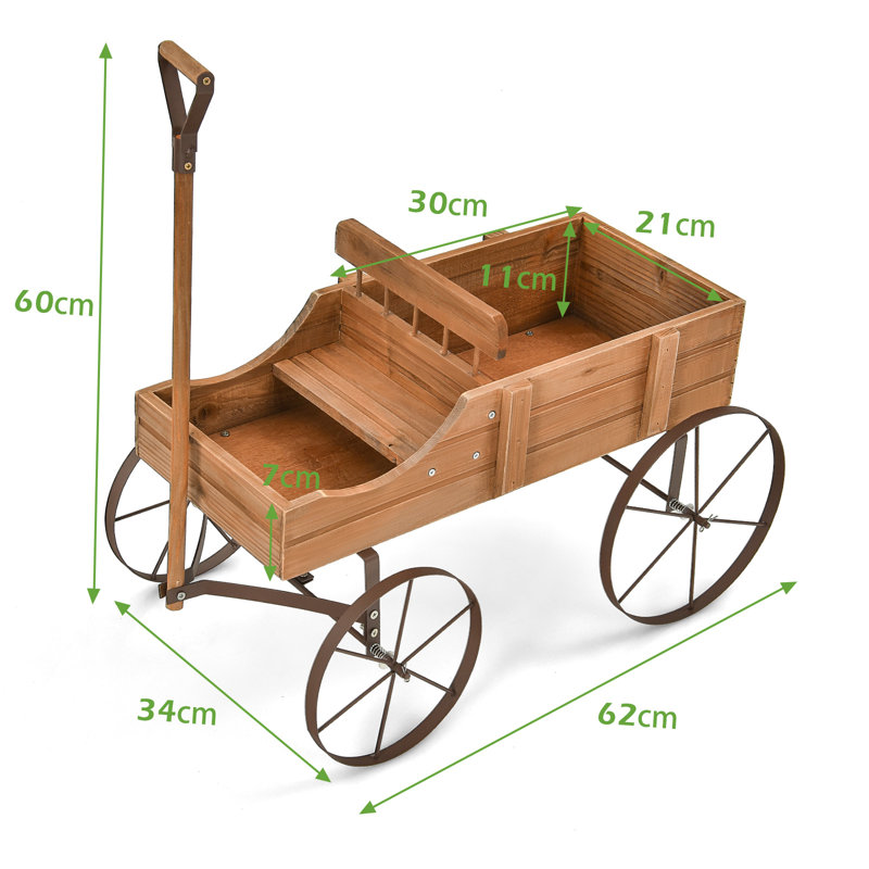 Crouch Wood Statue Planter, Coffee