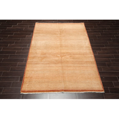One-of-a-Kind Rectangle:6'3''x9'2'' Wool Area Rug in Beige