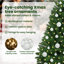 Artificial Christmas Tree with Stand Green PVC and Metal-789761133