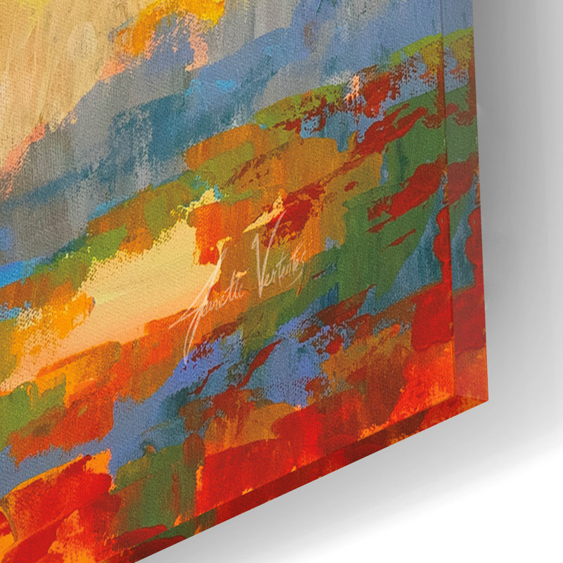 «Fall Marsh» par Jeanette Vertentes, H 12 po x l 12 po x P 0,13 po