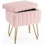Tabouret de coiffeuse moderne en velours-620481270