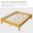 Multi-sized Wooden Platform Bed Frame with Sturdy Slat Support-1063669418-1063669413