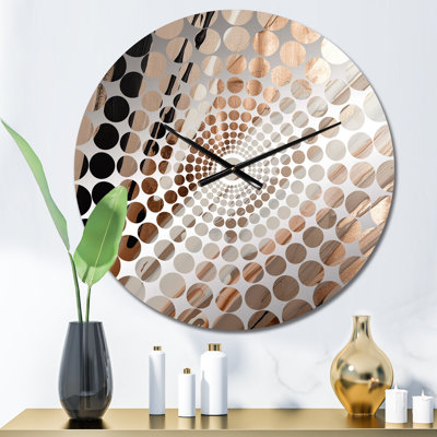 Kilton - Horloge murale abstraite en marbre