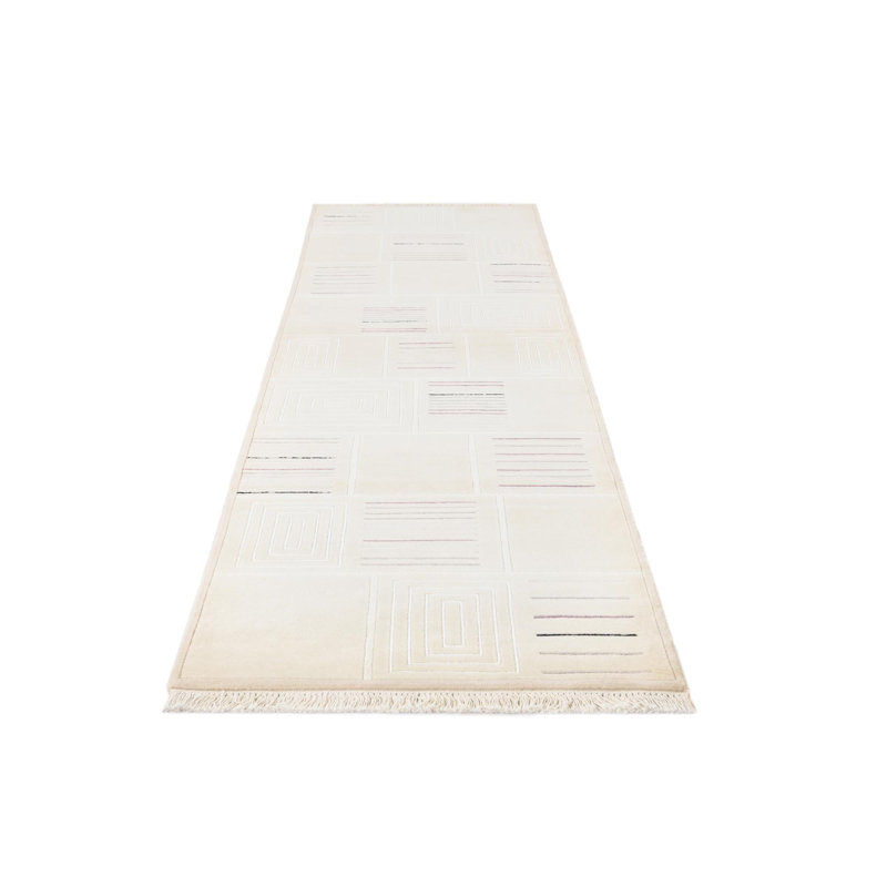 Tapis de couloir ivoire