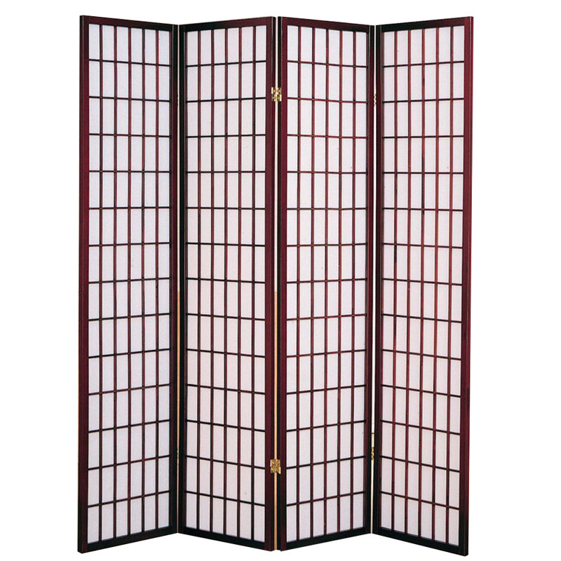 Meilen Cherry 4 Panel Shoji Screen