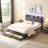 Bed Frame with Storage and LED Lights, Enhancing Bedroom Comfort and Functionality-274558786