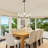 5 - Light Dimmable Kitchen Island Chandelier-1086605371
