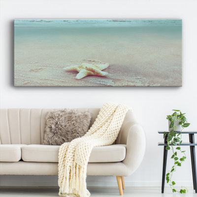 «Beach Set Starfish», reproduction d'art sur toile tendue