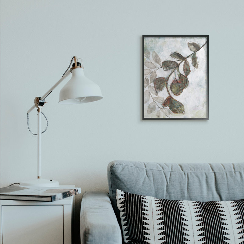 Feuilles d'automne d'automne, Giclée encadrée noir minuit, H 20 po x l 16 po