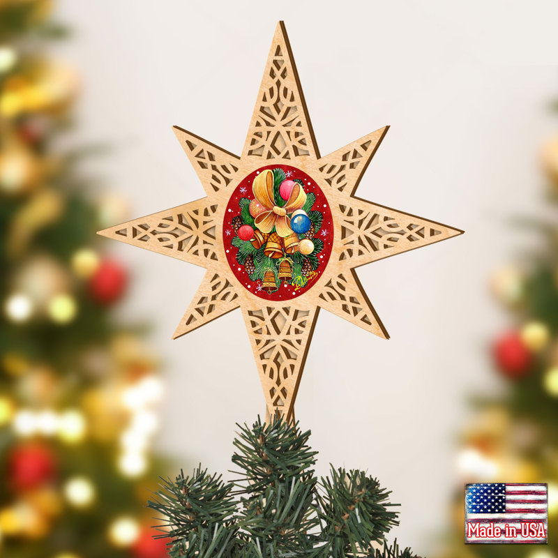 16.5 in. Trees & Wreaths Shatterproof Tree Topper