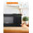 COMMERCIAL CHEF 0.7 Cu.Ft Microwave with 10 Power Levels, Black