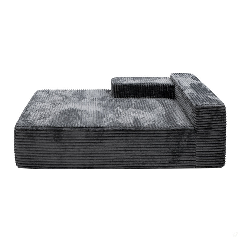 Canapé de chaise longue confortable, Gris