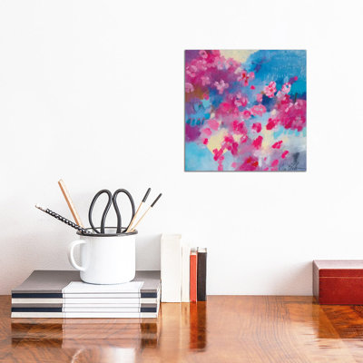 Cherry Blossom Breeze 1 Piece Wrapped Canvas Painting