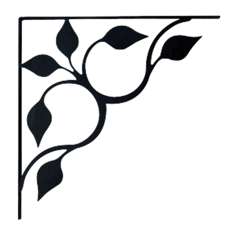 Leaf Fan - Shelf Brackets Small, 5.25" H x 0.5" W x 5.25" D