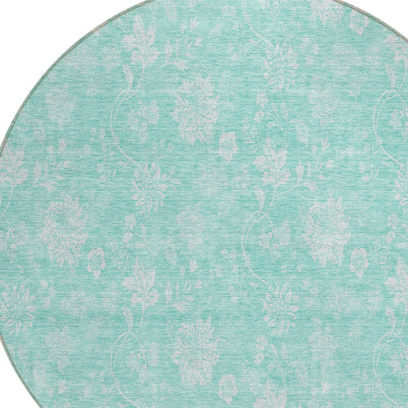 Tapis ivoire rond 8 po