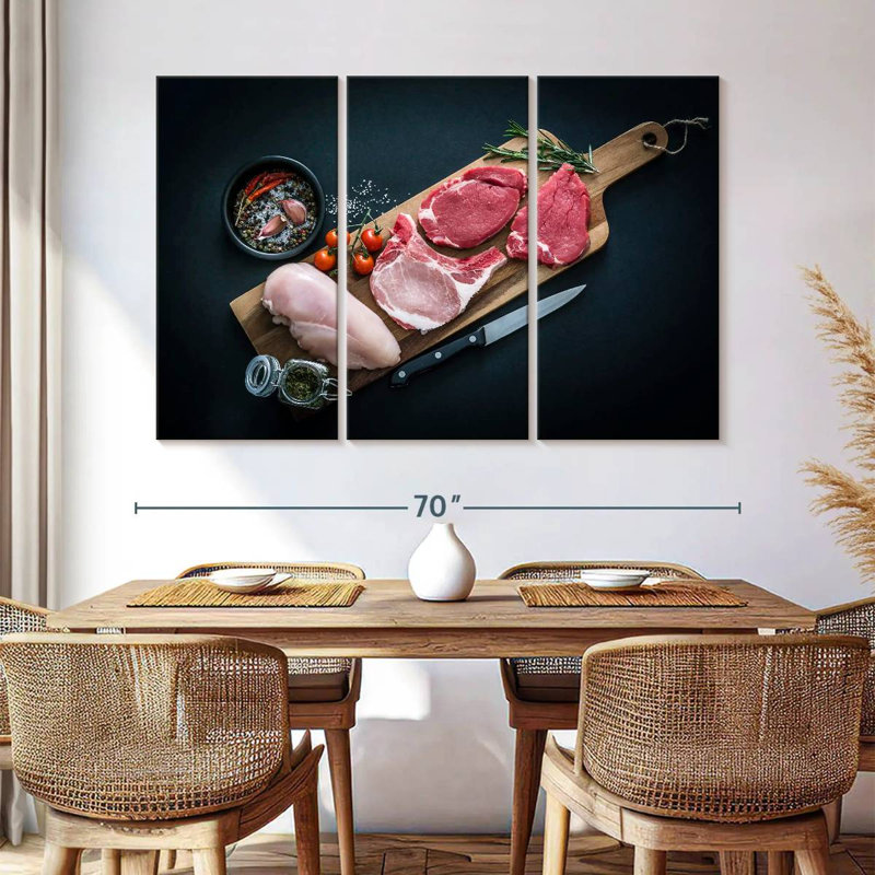 Yarlin Butcher's Meat Selection, 42" H x 65" W