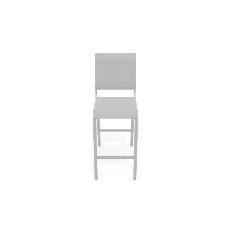 Tabouret de bar 29,5 po Holna, Blanc 6D Sunbrella®, Neige texturée
