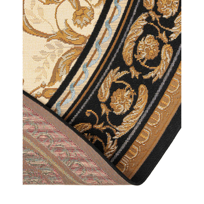 Tapis d'extérieur traditionnel, Rond 7 pi 10 po