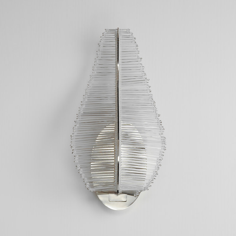 Lillet 1 - Light LED Armed Sconce, Polished Nickel