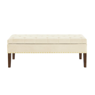 Banc capitonné avec rangement
