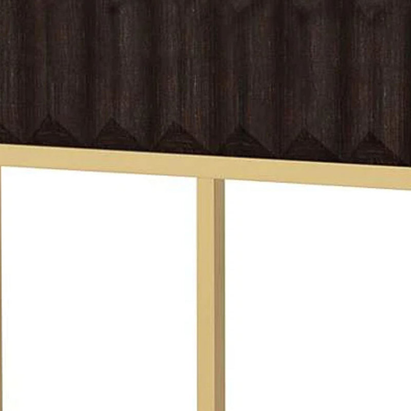 Table de bout en bois massif avec rangement Detarius