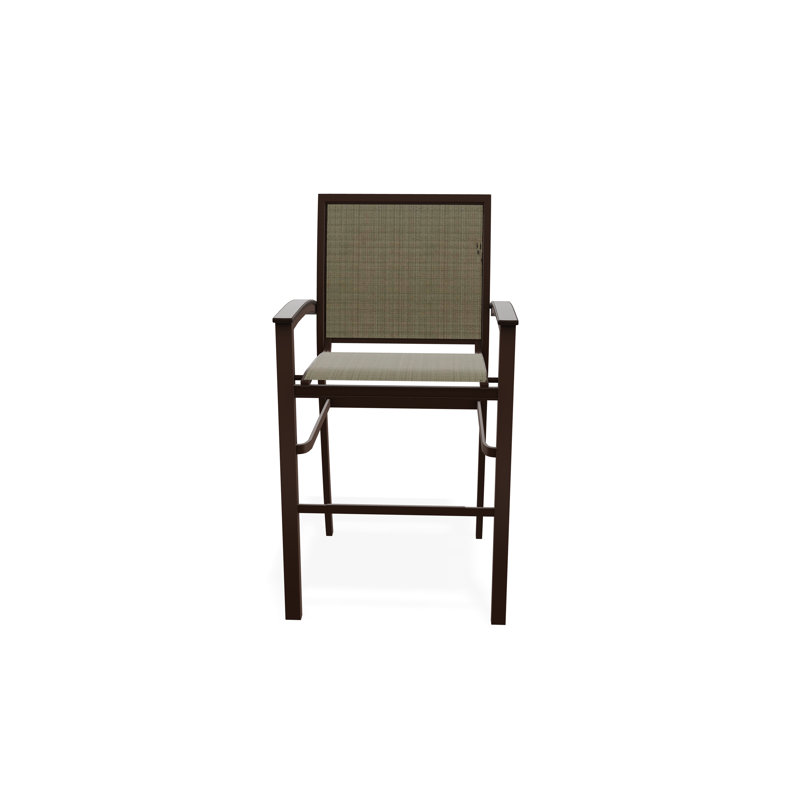 Chaise de café empilable en aluminium Bazza, Kona, Pierre Elevation