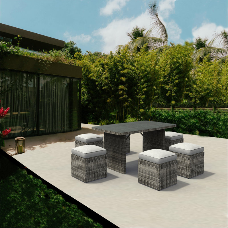 Janisch 6 - Person Outdoor Seating Group With Cushions