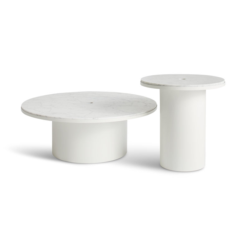 Plateau Coffee Table, White