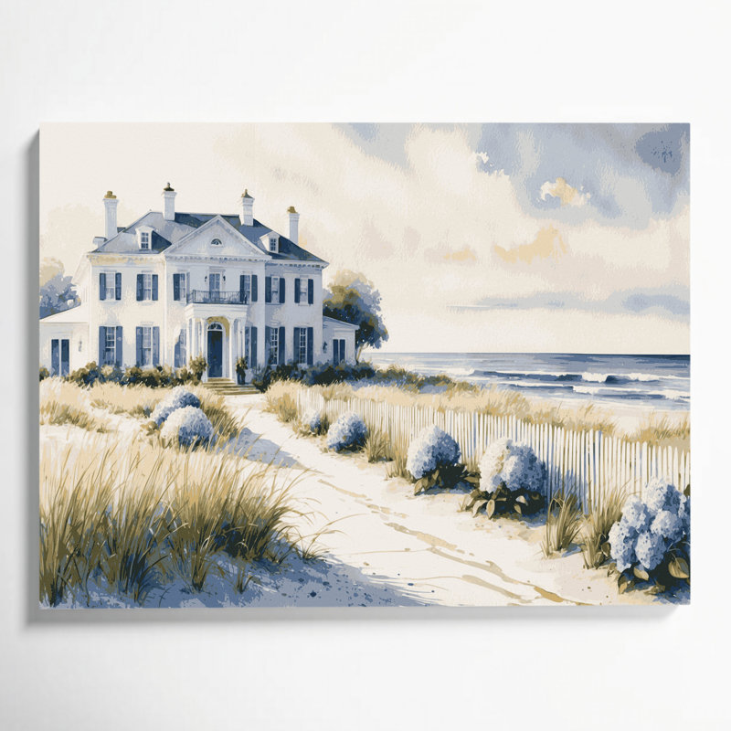 Art mural sur toile beige Coastal Hamptons Elite, H 8 po x l 10 po
