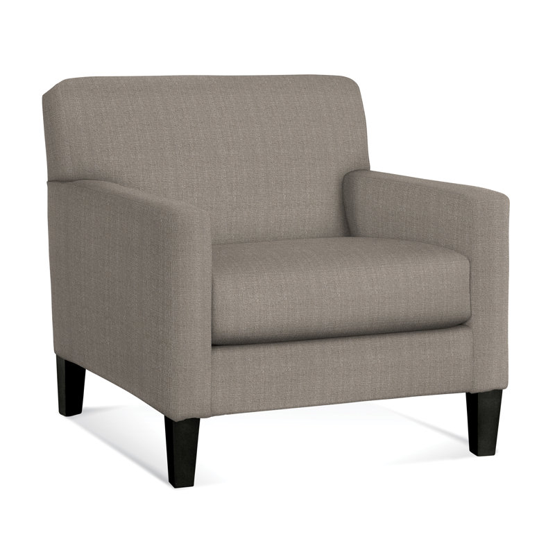 Tampa Upholstered Armchair, Black, Ivy Stripe; 0210-41