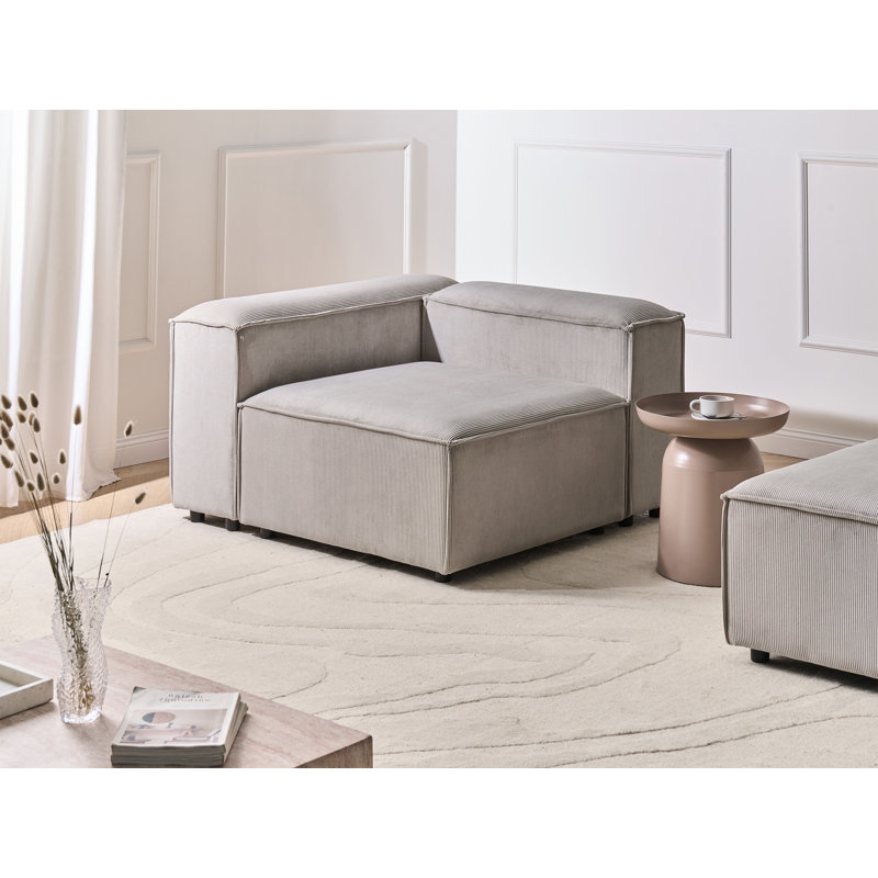 Alexs 1 Seater Corduroy Seating Component, Left Hand Facing