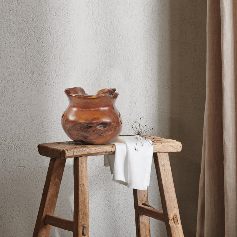 Handmade Solid Wood Table Vase
