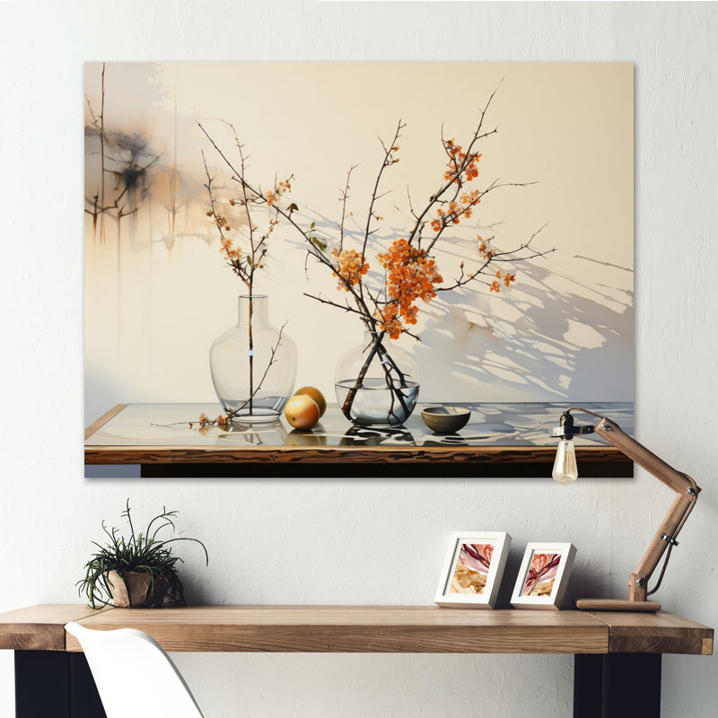 Reflections and Simplicity Vase III, reproduction d'art sur toile, H 24 po x l 32 po x P 1 po, Toile tendue