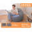 Intex Inflatable Contoured Beanless Bag Lounge Chair, Gray
