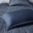7 Piece Navy Seersucker Comforter For Queen - & Soft Texture