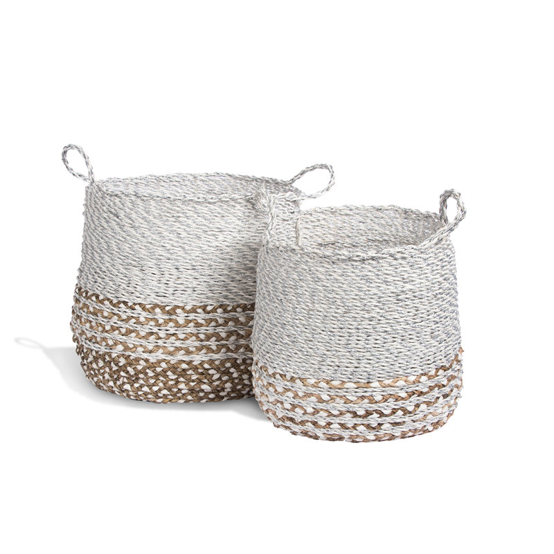 Ensemble de 2 paniers en bambou Dougal