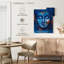 «Smudged Blue Buddha Face», reproduction sur toile-624054130