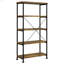 Bureau d'ordinateur et bibliothèque 2 pièces Rustic Nutmeg