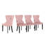 Chaise d'appoint à oreilles en velours capitonné Kirsten-83868871