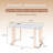 Anya Metal Base Writing Desk with Power Outlet-887357798