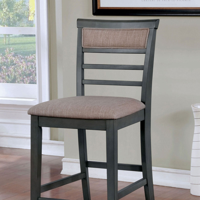 Bodhe Counter Dining Table Set, 7, Weathered Gray