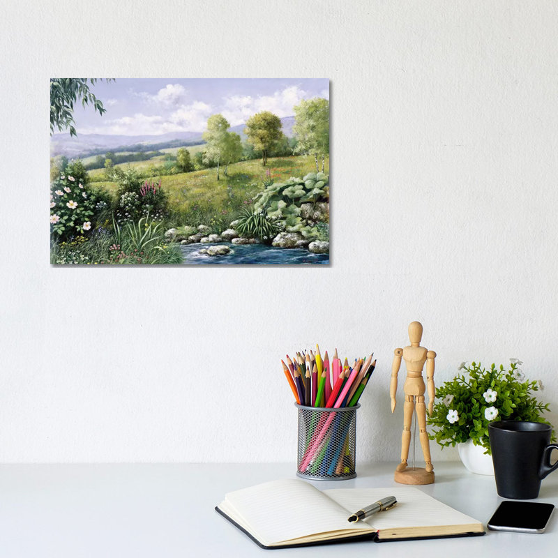 Summer Time by Peter Motz - Wrapped Canvas Painting, 20.32 cm H x 30.48 cm W