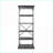 Bookshelf - Industrial Metal Pipe Frame, 5 Fir Wood Open Shelves | Metal &amp; Wood | Industrial