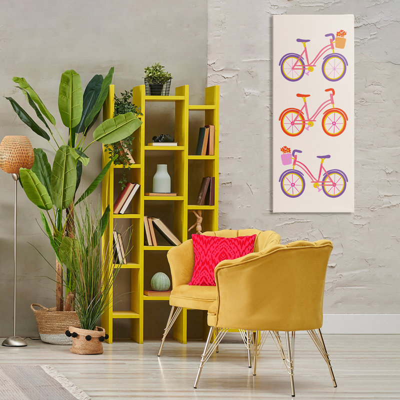 «Bright Bikes», par Dina Riddle, H 48 po x l 20 po