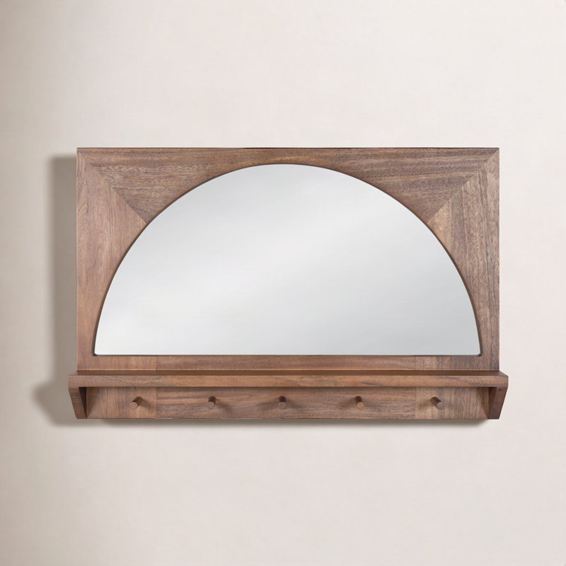 Julianna Wood Mirror, 24" x 36", Brown