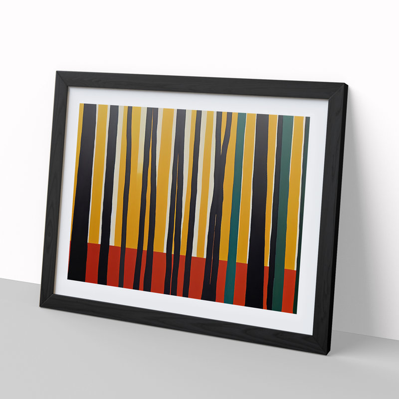 Abstract Spring Forest Vol.2 - Framed Print, Black, 46cm H x 64cm W x 2cm D