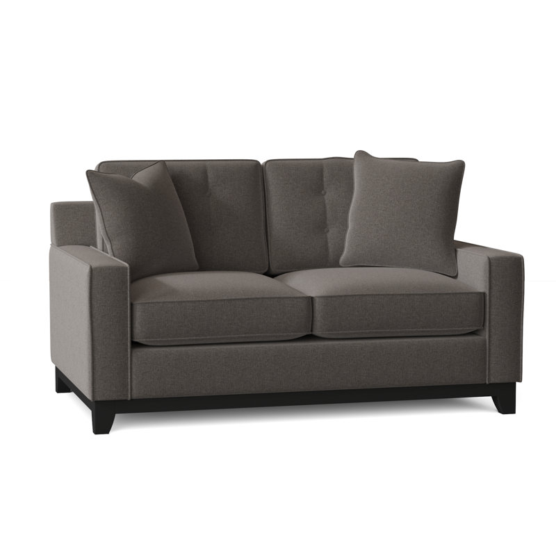 Carollton Upholstered 62'' Loveseat, Thrillist Graphite Sustain®