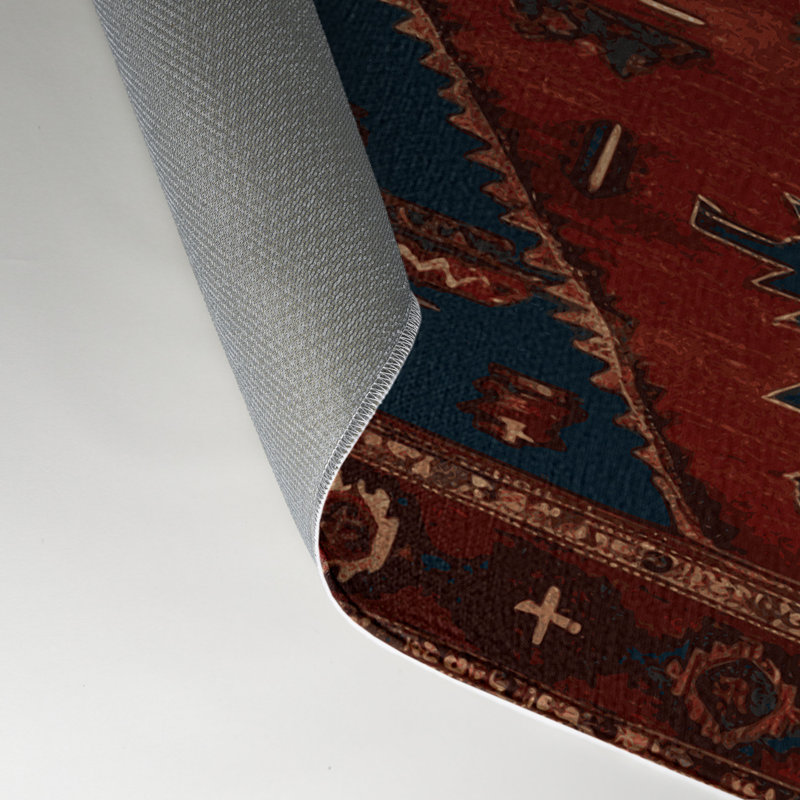 Tapis d'intérieur et d'extérieur brun Persian, Rectangulaire 3 pi x 5 pi